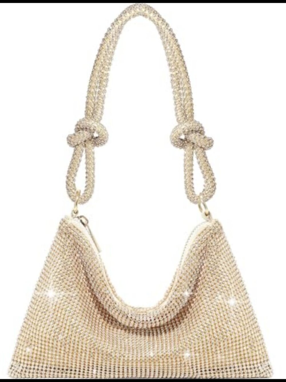 Rhinestone Evening Clutch Sparkle Sequin Purse Dressy Shoulder Bag